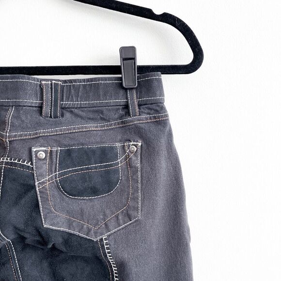 Elation Denim Womens Full Seat Riding Wear Breeches Suede Grip Pant Black 30R - Picture 4 of 12